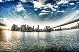 Brooklyn Brücke. Schönheit der Architektur